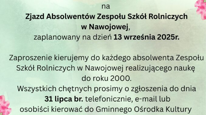 zaproszenie 13 wrzesnia